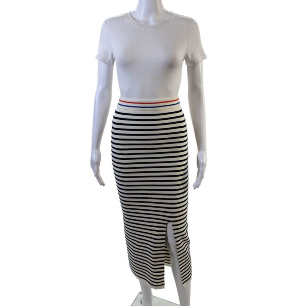KULE Womens The Dee Skirt - Cream/Navy Size L